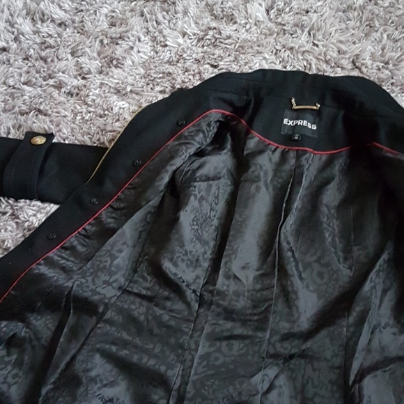 Express military style wool coat size XS - Picture 8 of 8